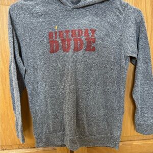 Gray Long Sleeve 'Birthday Dude' Kids Tee